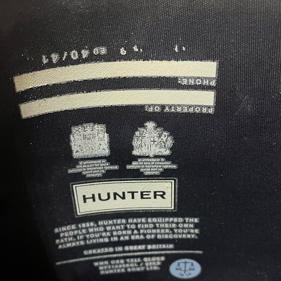 Navy Hunter boots - Picture 4 of 5